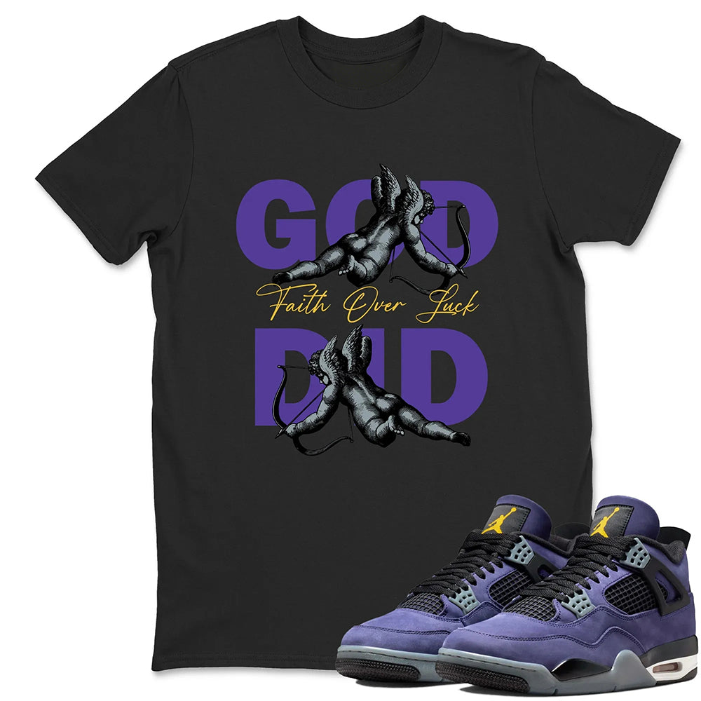God Did RUNIX  Sneaker Tees - Air Jordan 4 Lakeshow