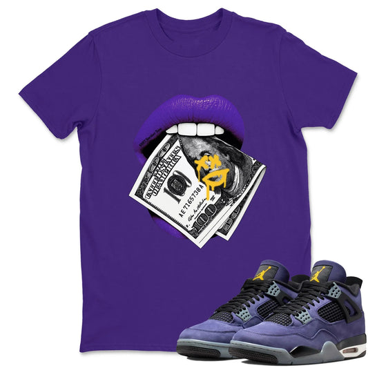 Lips Money RUNIX WAVO Sneaker Tees - Air Jordan 4 Lakeshow