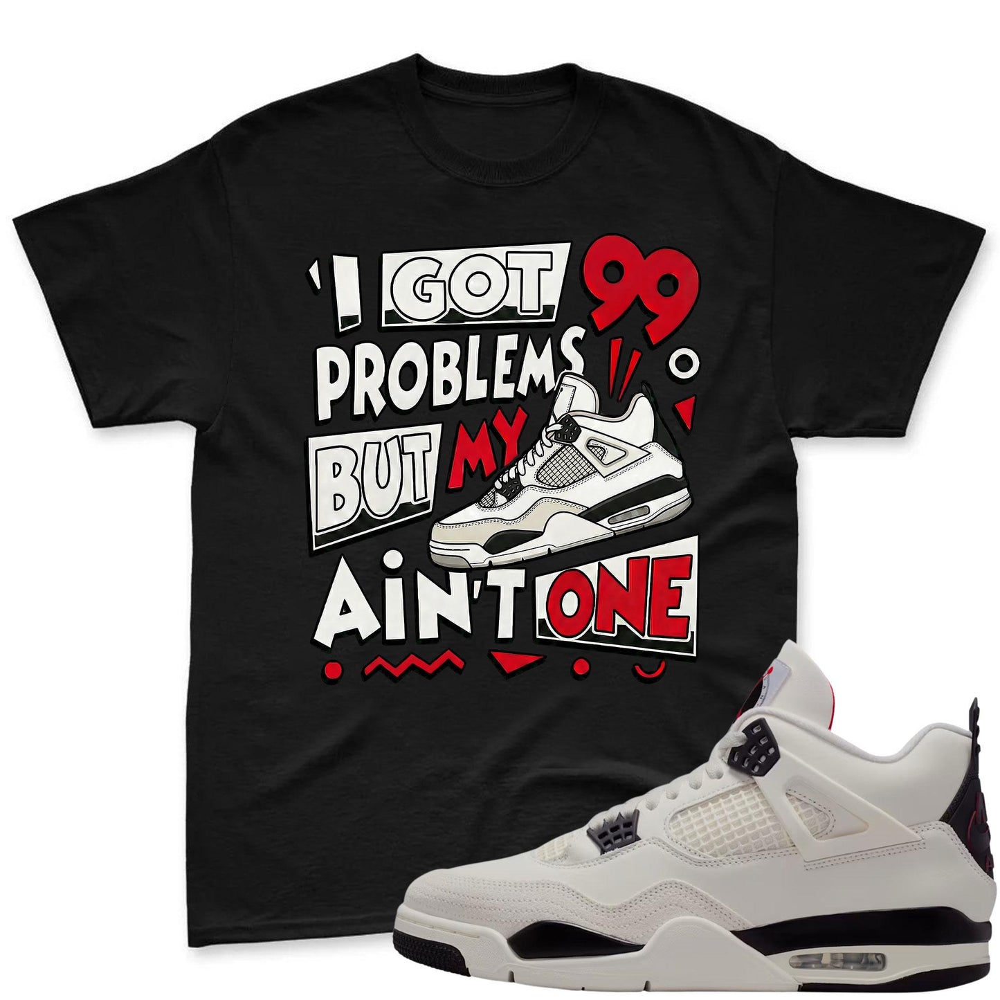 PROBLEM!Jordan 4 Flight Club Sneaker Mactching T-Shirt
