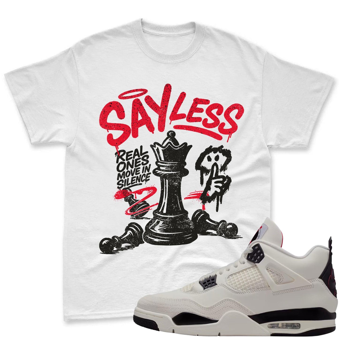 SAYLESS!Jordan 4 Flight Club Sneaker MactchingT-Shirt