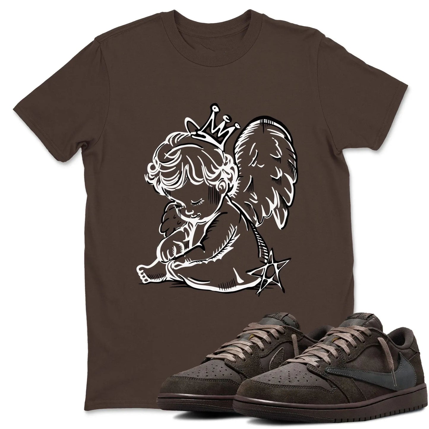Neon Angel RUNIX Sneaker Tees - Air Jordan 1 Travis Scott Velvet Brown