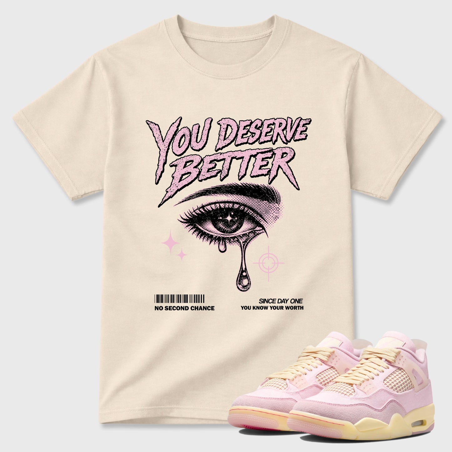 Vintage You Deserve Better Sneaker Tees - Air Jordan 4 Iced Carmine