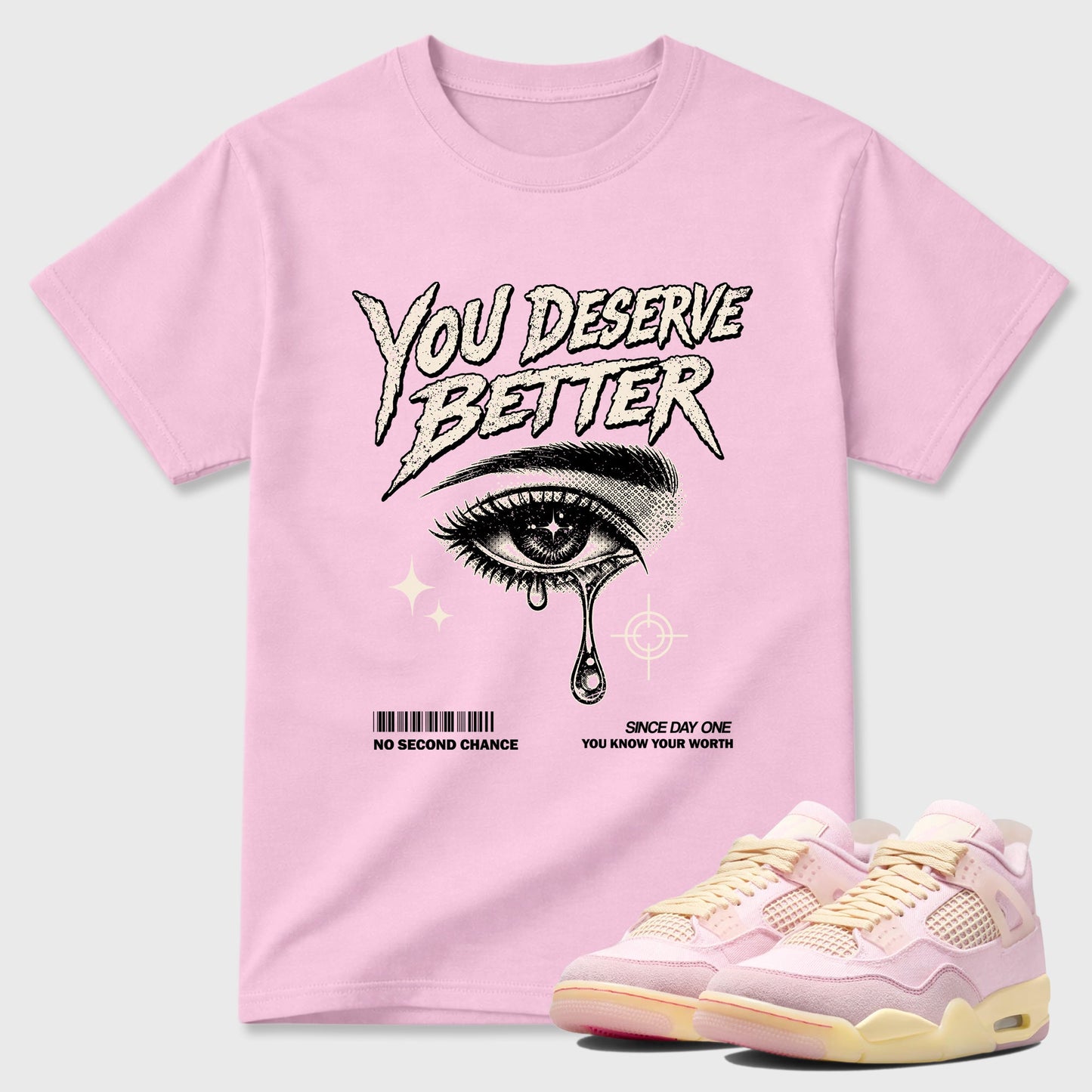 Vintage You Deserve Better Sneaker Tees - Air Jordan 4 Iced Carmine